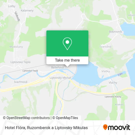 Hotel Flóra map
