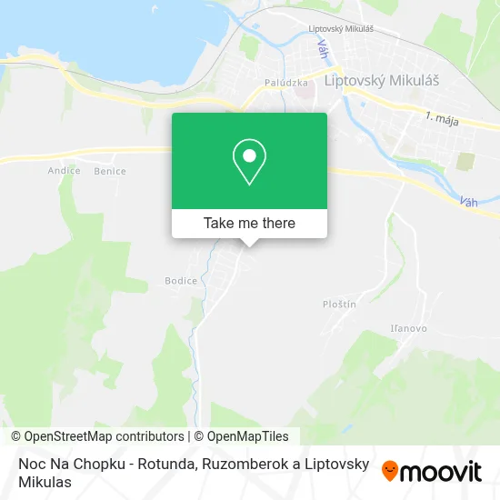 Noc Na Chopku - Rotunda map