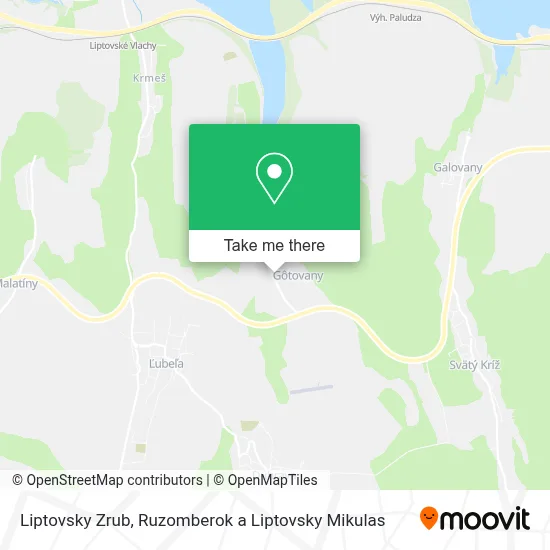 Liptovsky Zrub map