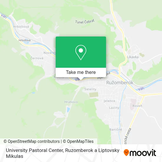 University Pastoral Center map