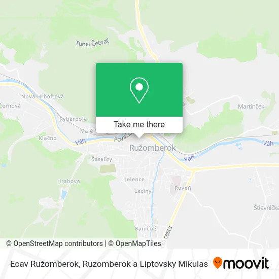 Ecav Ružomberok map