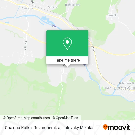 Chalupa Katka map