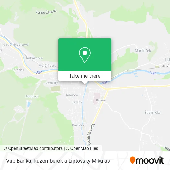 Vúb Banka map