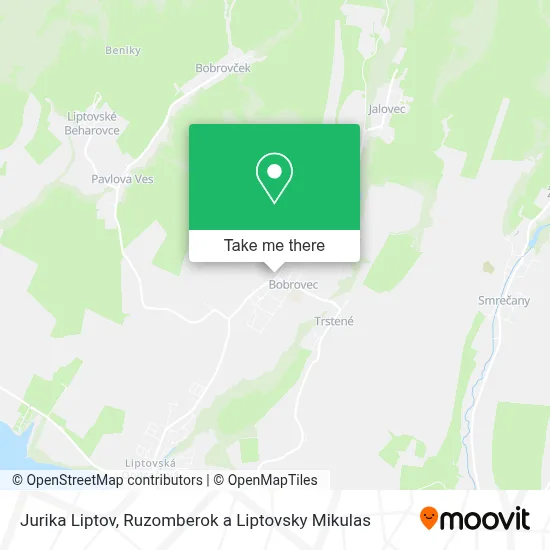 Jurika Liptov map