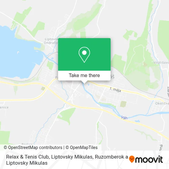 Relax & Tenis Club, Liptovsky Mikulas map