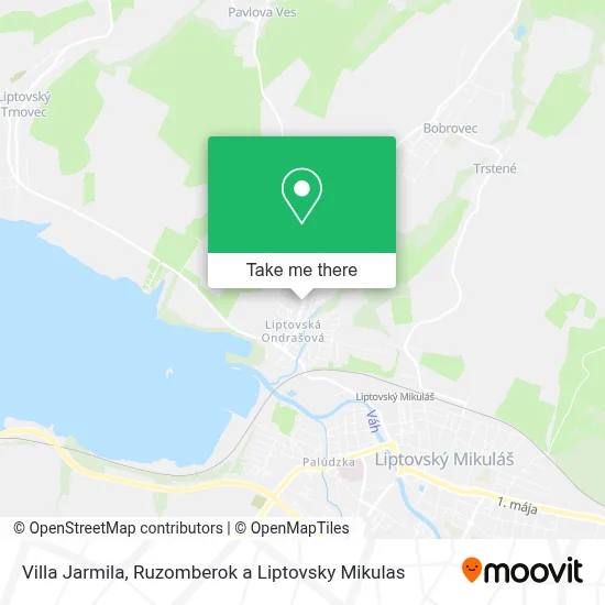 Villa Jarmila map