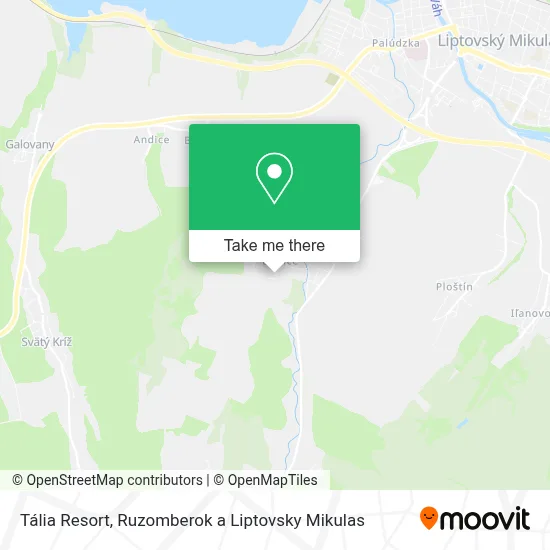 Tália Resort map