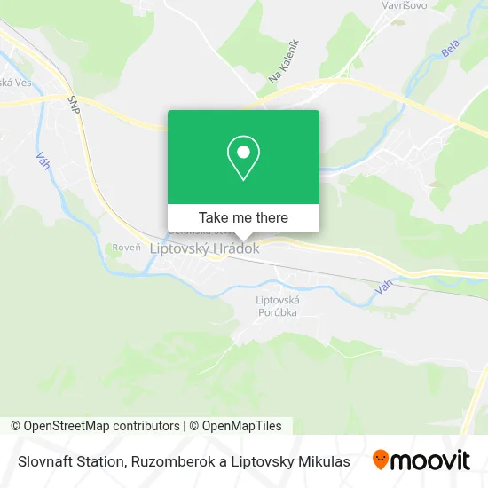 Slovnaft Station map