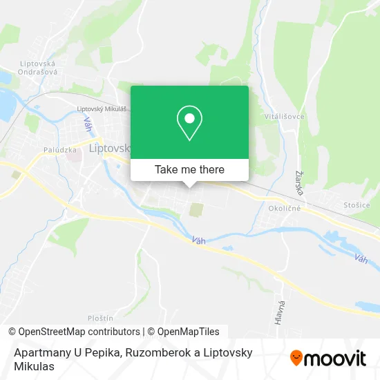Apartmany U Pepika map