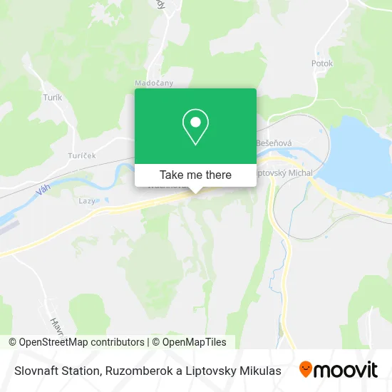 Slovnaft Station map