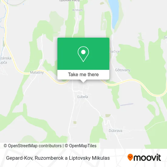 Gepard-Kov map