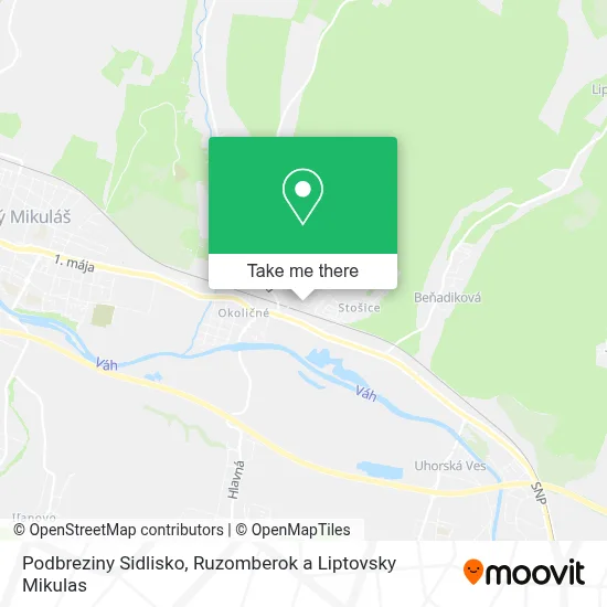 Podbreziny Sidlisko map