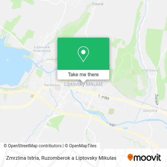 Zmrzlina Istria map