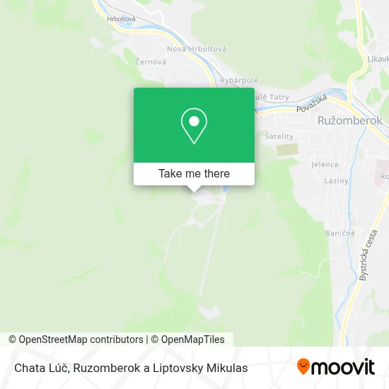 Chata Lúč map