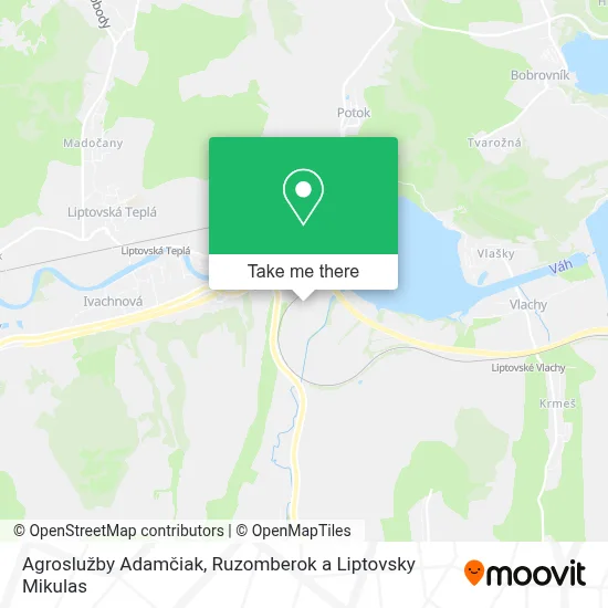Agroslužby Adamčiak map