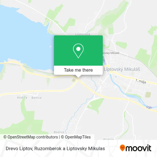 Drevo Liptov map