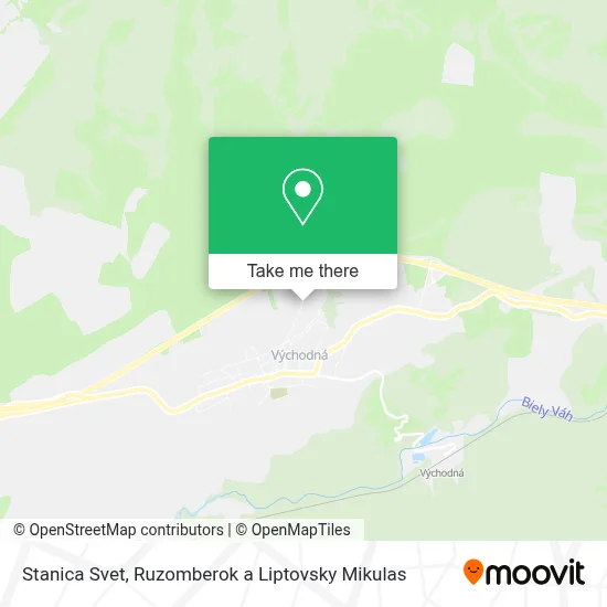 Stanica Svet map