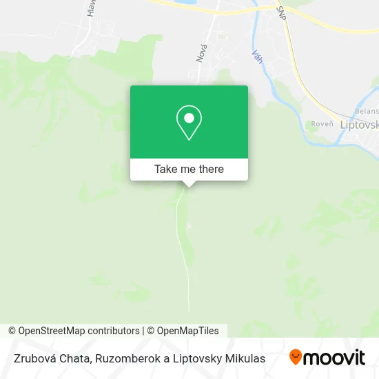 Zrubová Chata map