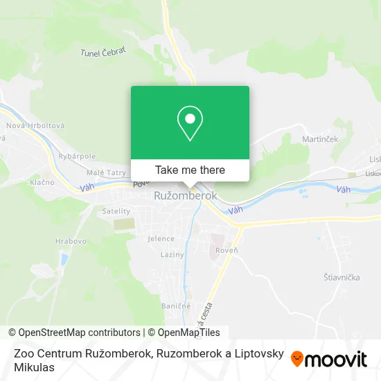Zoo Centrum Ružomberok map