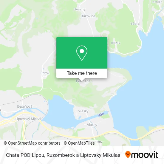 Chata POD Lipou map