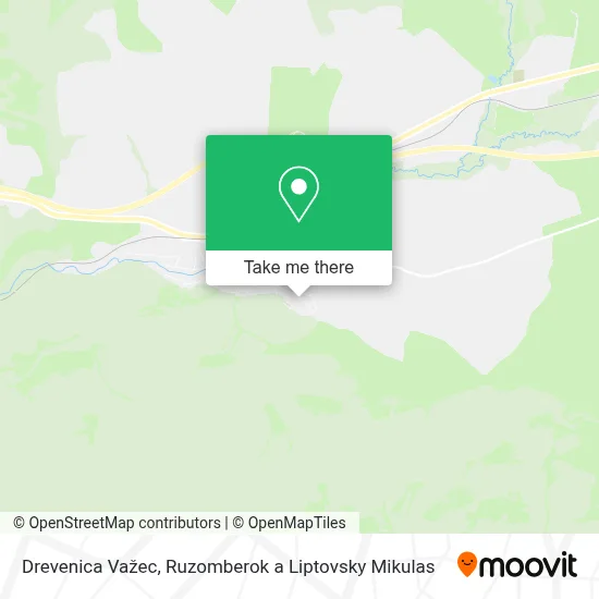 Drevenica Važec map