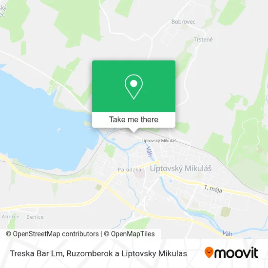 Treska Bar Lm map