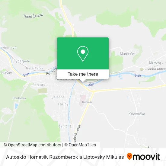 Autosklo Hornet® map