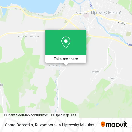 Chata Dobrotka map