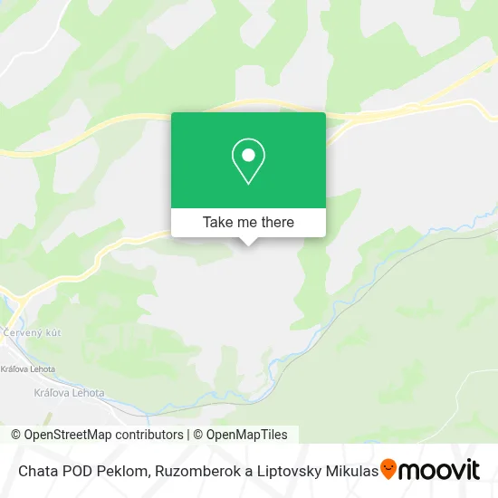 Chata POD Peklom map