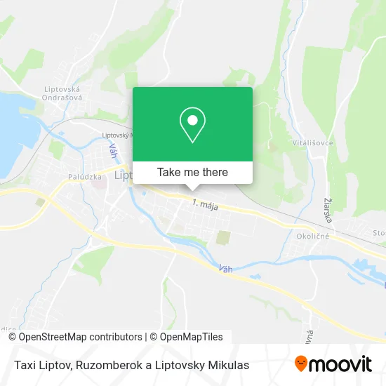 Taxi Liptov map