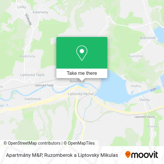 Apartmány M&P map