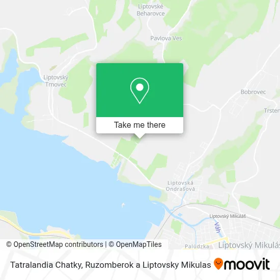 Tatralandia Chatky map