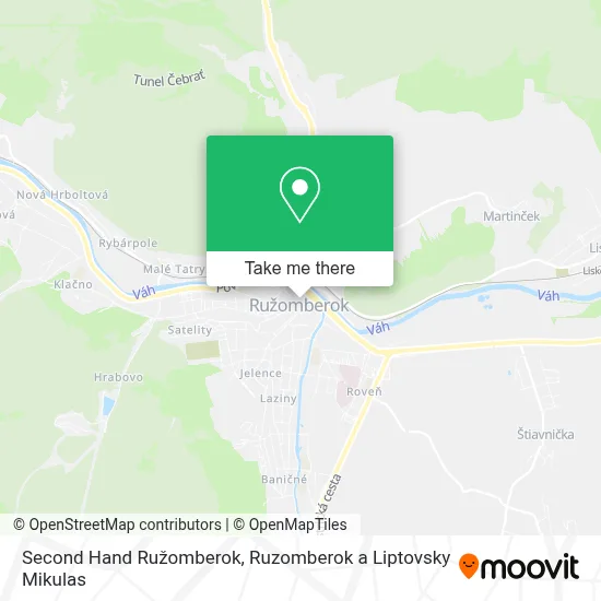Second Hand Ružomberok map