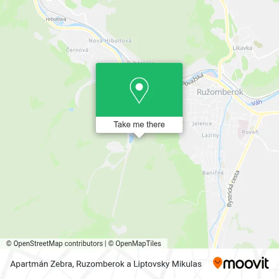 Apartmán Zebra map