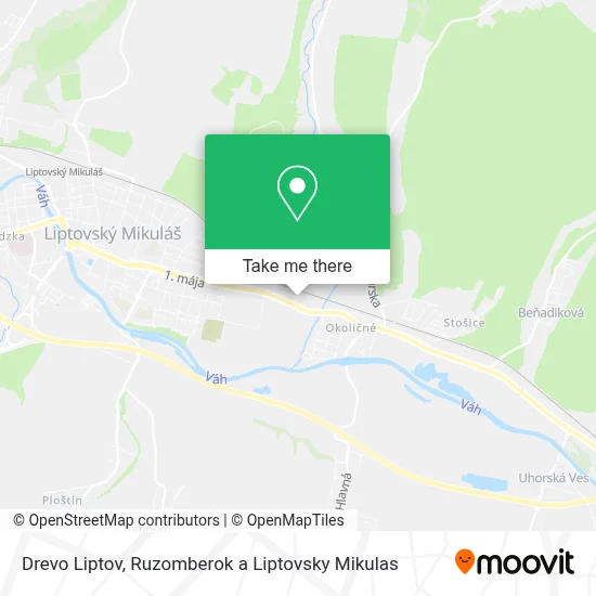 Drevo Liptov map