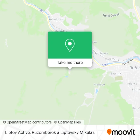 Liptov Active map