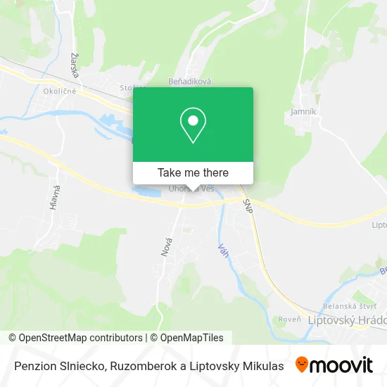 Penzion Slniecko map