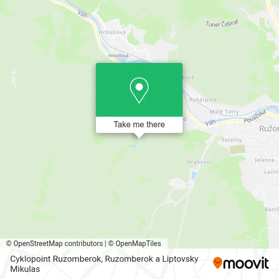 Cyklopoint Ruzomberok map