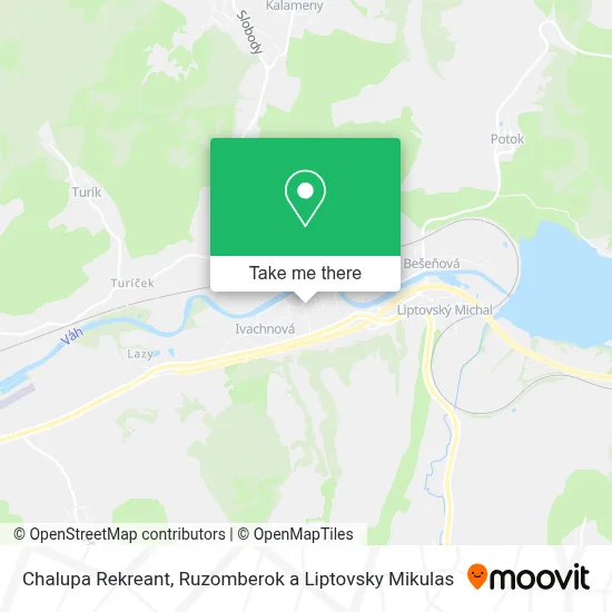 Chalupa Rekreant map