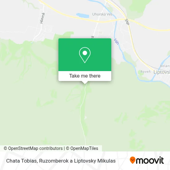 Chata Tobias map