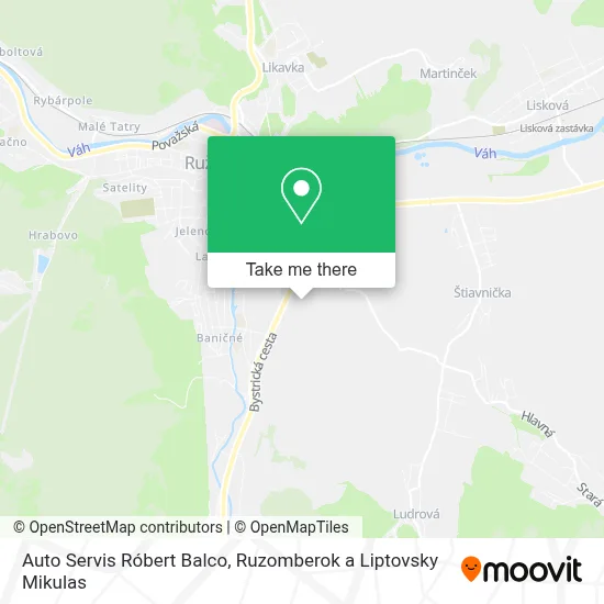 Auto Servis Róbert Balco map