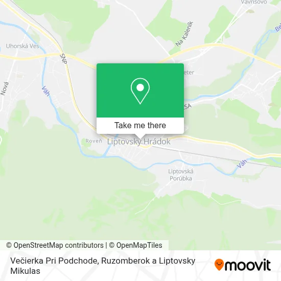 Večierka Pri Podchode map