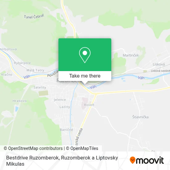 Bestdrive Ruzomberok map