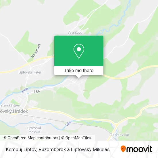 Kempuj Liptov map