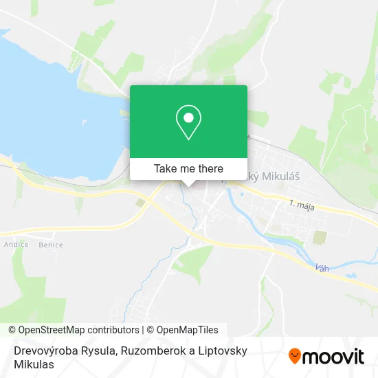 Drevovýroba Rysula map