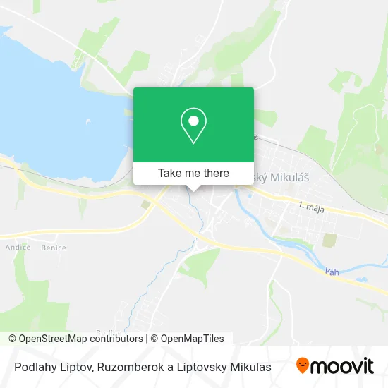 Podlahy Liptov map