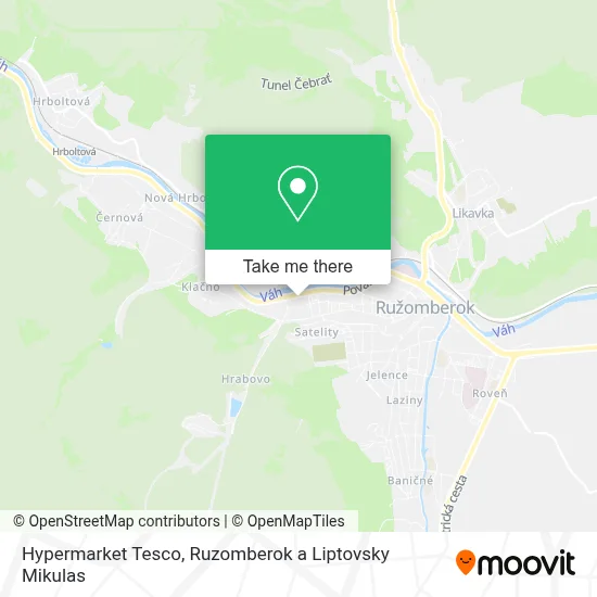 Hypermarket Tesco map