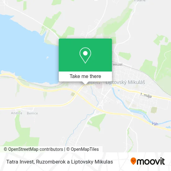 Tatra Invest map