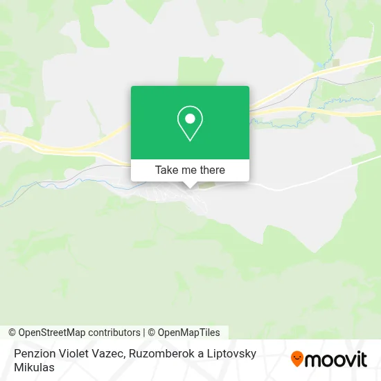 Penzion Violet Vazec map
