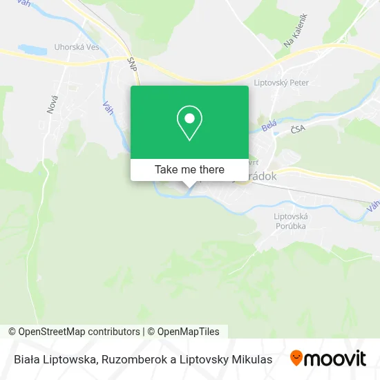 Biała Liptowska map